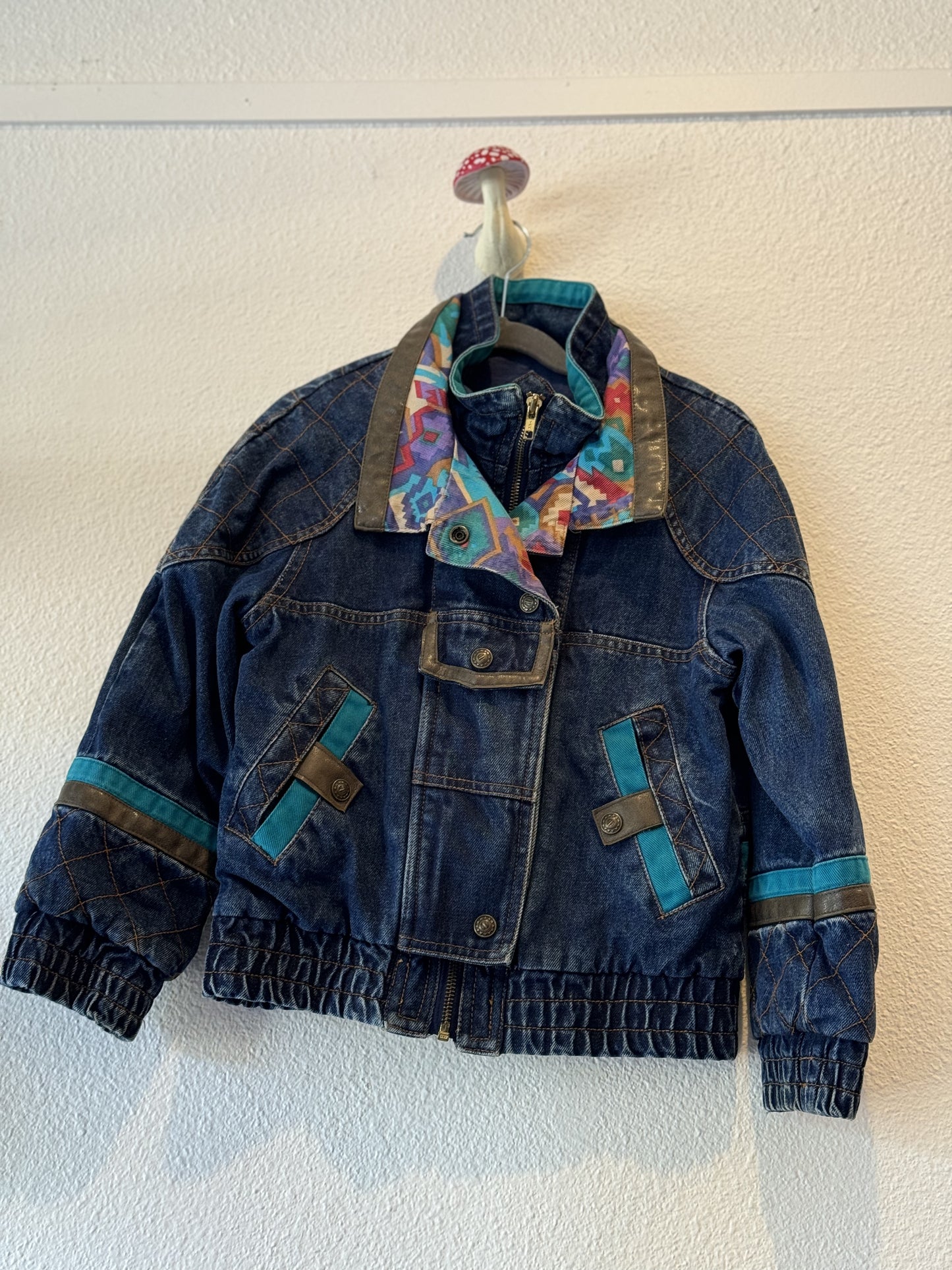 Current Seen Denim Bomber Jacket