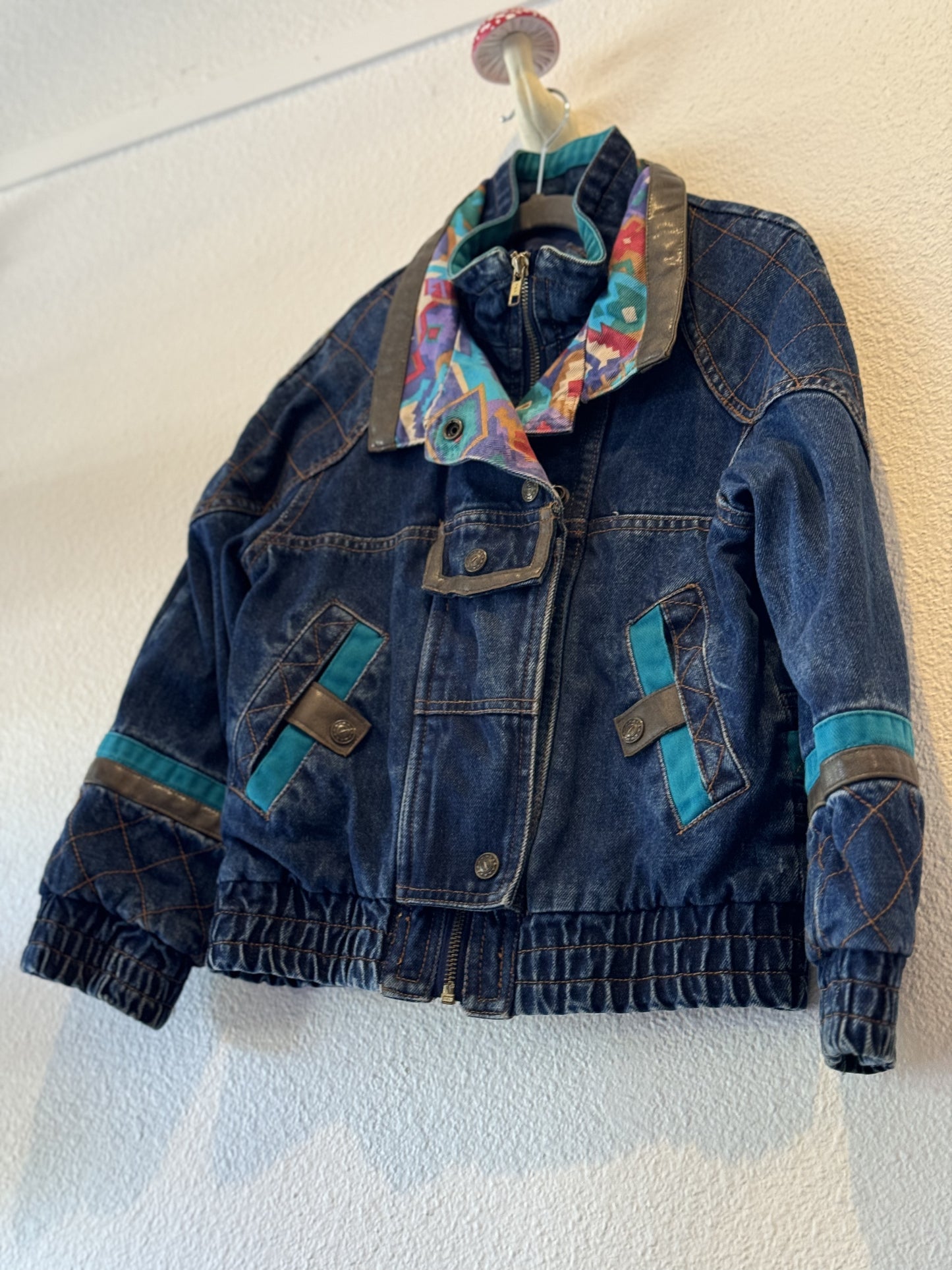 Current Seen Denim Bomber Jacket