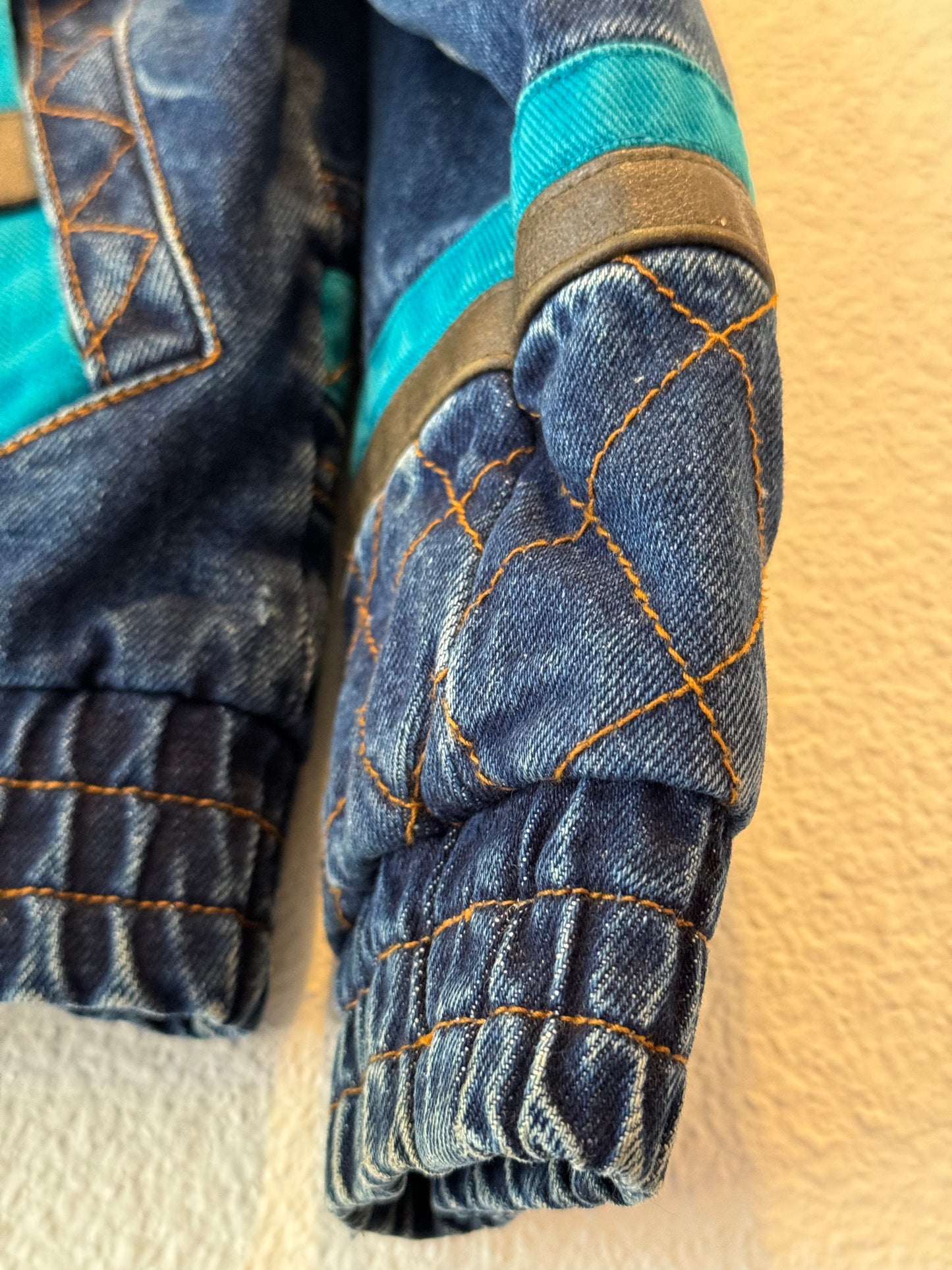 Current Seen Denim Bomber Jacket