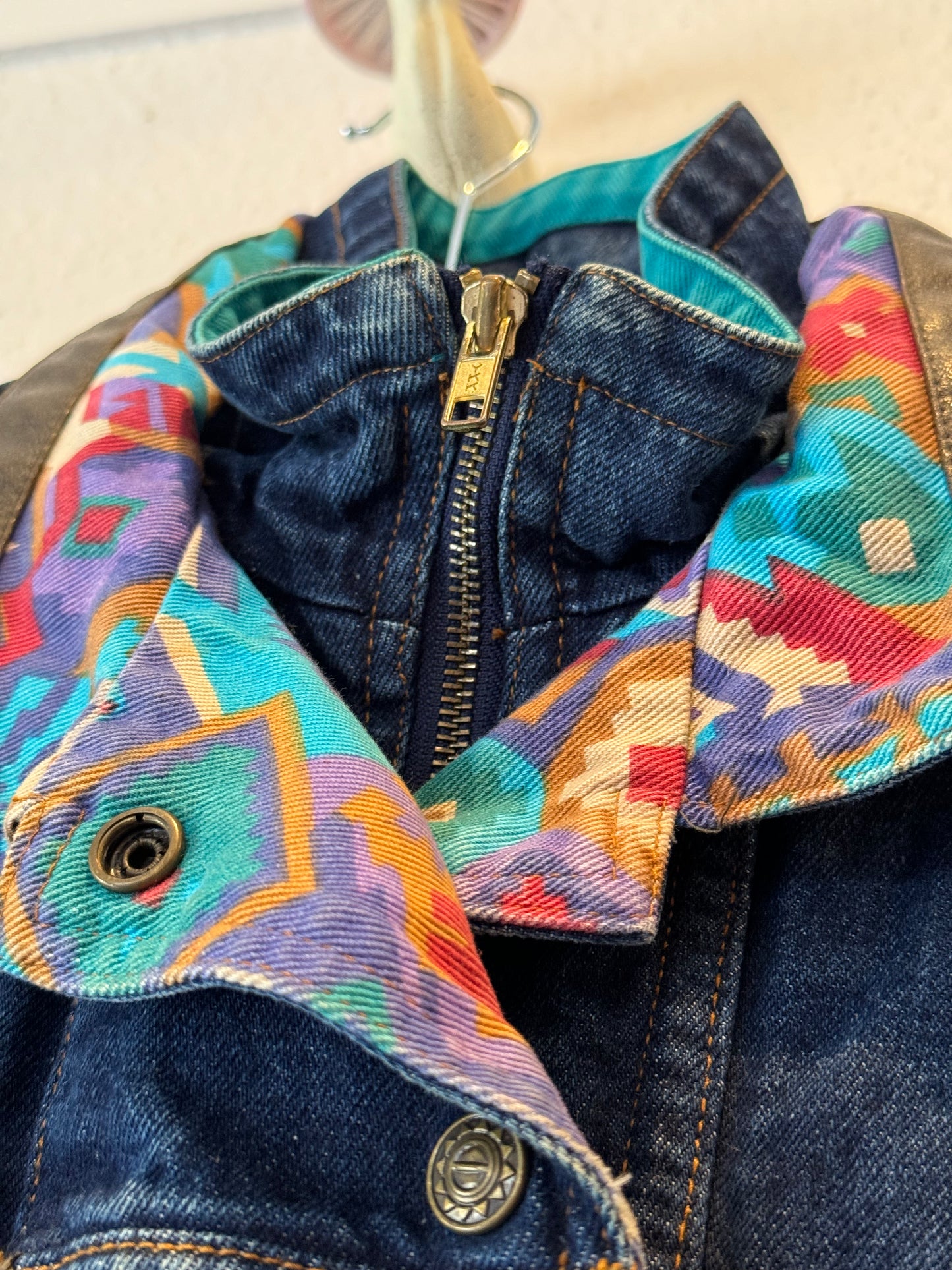 Current Seen Denim Bomber Jacket