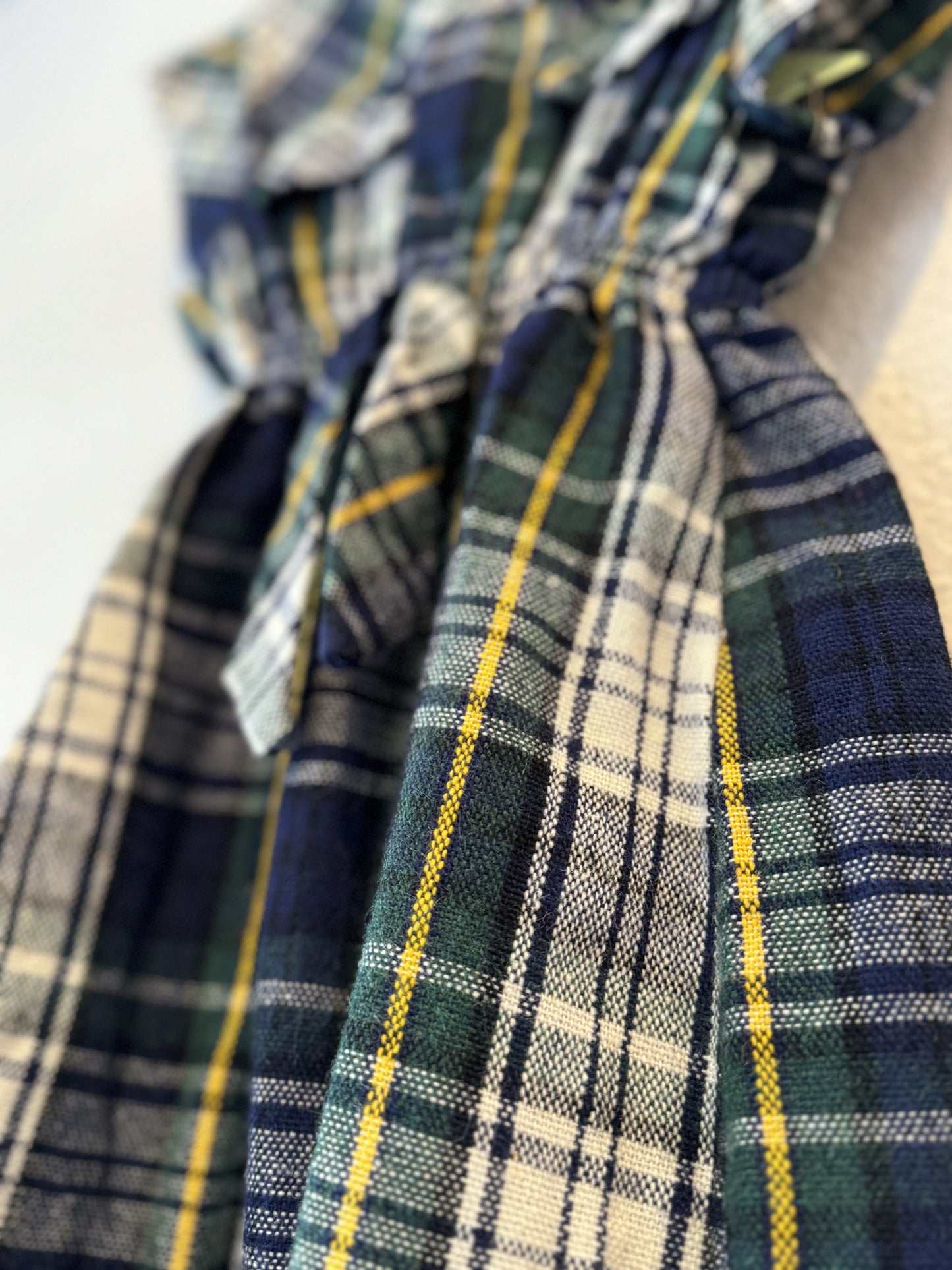 Vintage Plaid Acrylic Size 6 Dress